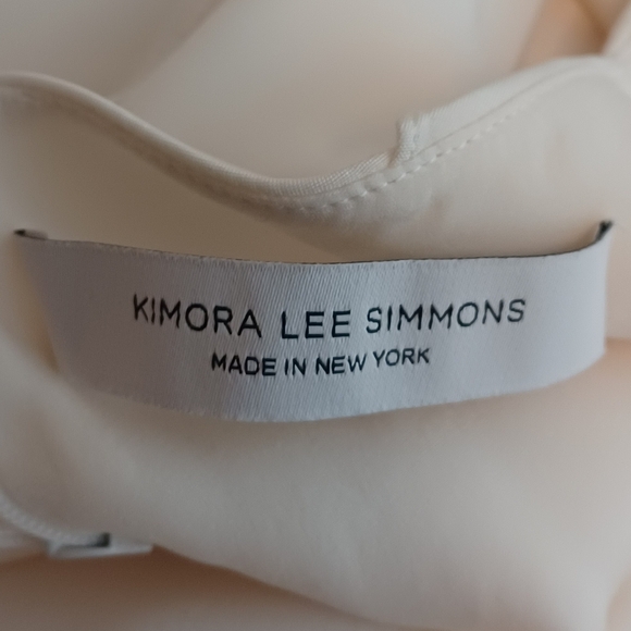 Kimora Lee Simmons Cold Shoulder Silk Blend Blouse - Picture 9 of 15